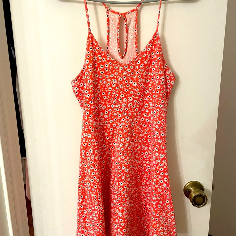 Authentic American heritage pink flower printed dress